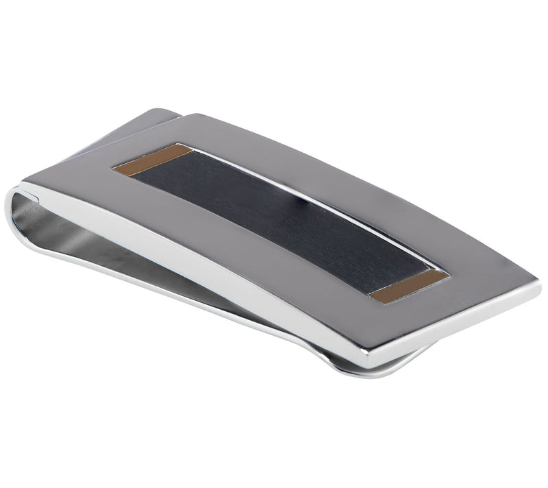James Michael Men's Polished Stainless Steel Money Clip — Main view