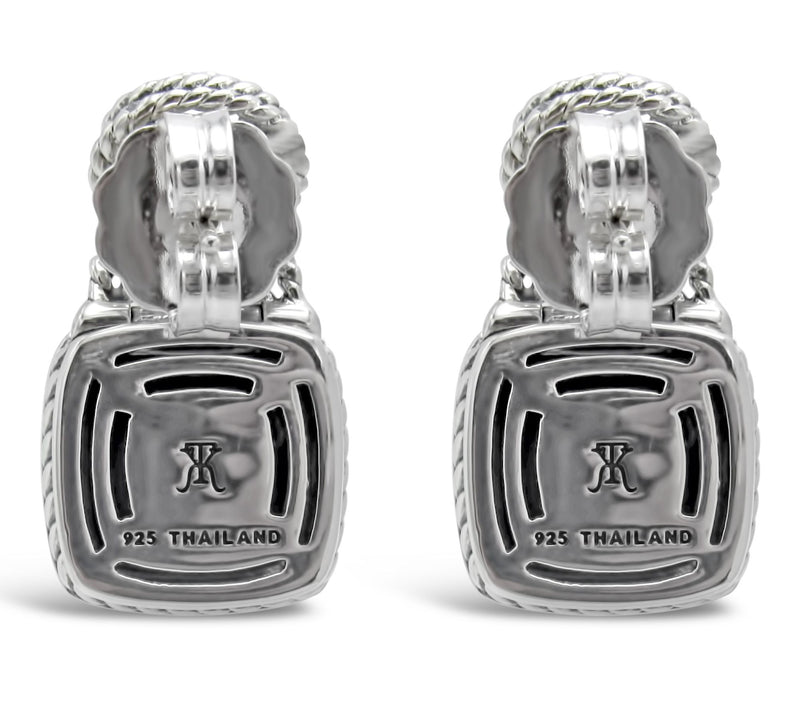 Tiffany Kay Studio Sterling 3.50 cttw Rose Quartz Earrings — View 3