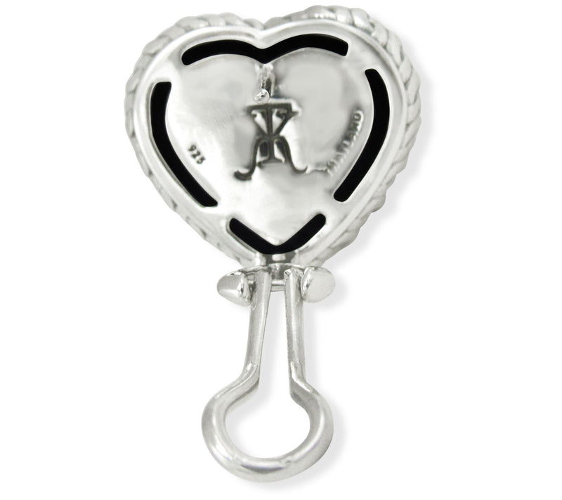 Tiffany Kay Studio Sterling 9.55 cttw Gemstone Heart Earrings — View 4