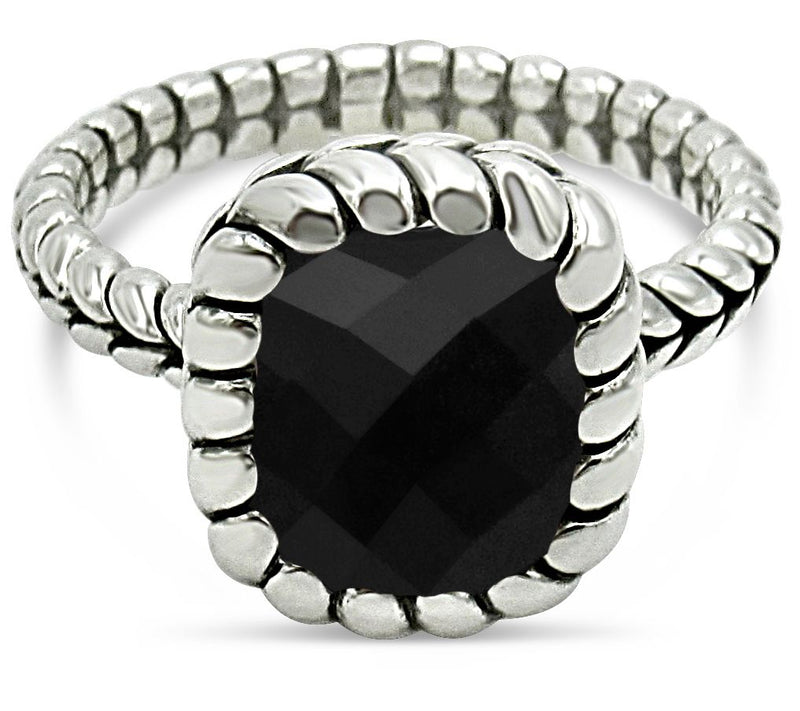 Tiffany Kay Studio Sterling Silver HerringboneOnyx Ring — Main view