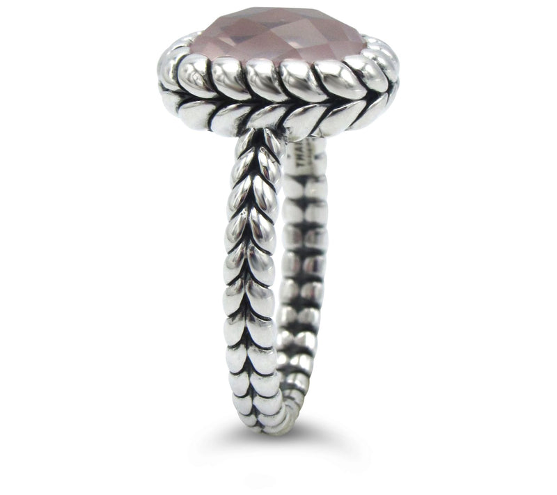 Tiffany Kay Studio Sterling Silver 2.50 cttw Rose Quartz Ring — View 3