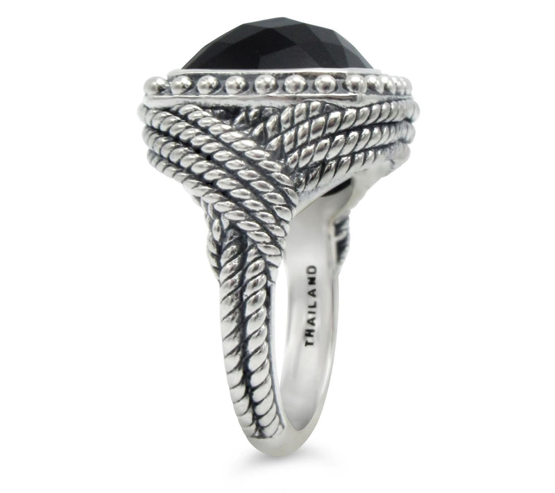 Tiffany Kay Studio Sterling Silver Onyx C ocktail Ring — View 2