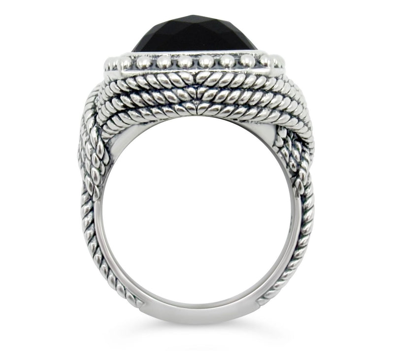 Tiffany Kay Studio Sterling Silver Onyx C ocktail Ring — View 3