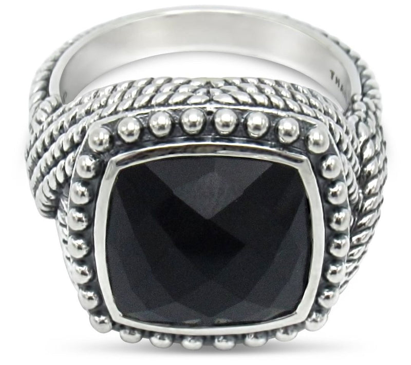 Tiffany Kay Studio Sterling Silver Onyx C ocktail Ring — Main view