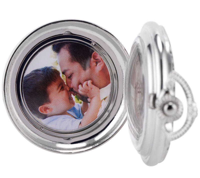 James Michael Men's Pocket Watch w/ Photo Frame — View 2