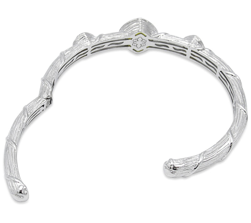 Ariva Yellow Chalcedony Doublet Cuff, SterlingSilver — View 3