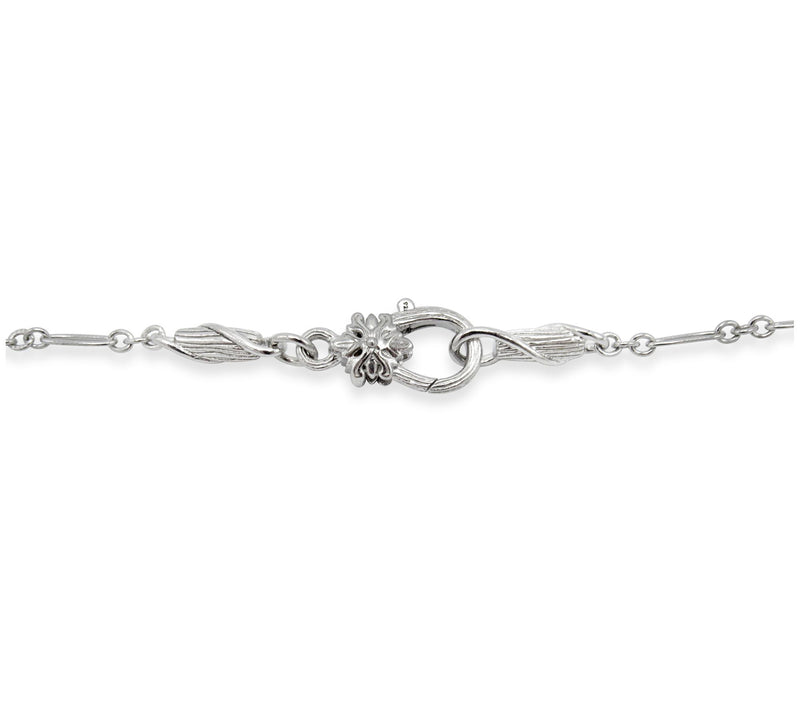 Ariva Mother of Pearl Heart Pendant w/ Chain, S terling Silver — View 3