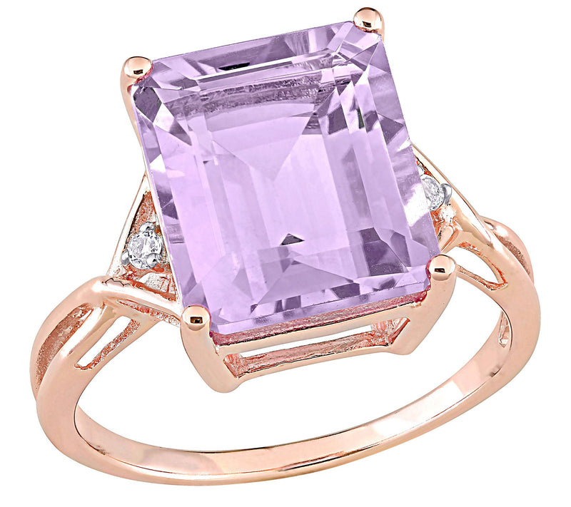 18K Rose Gold Plated Sterling 5.90 cttw Multi-Gemstone Ring — Main view