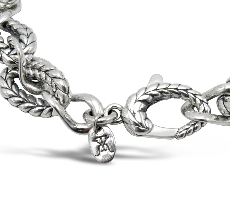 Tiffany Kay Stu dio Sterling Si lver Herringbon e Link Bracelet — View 3