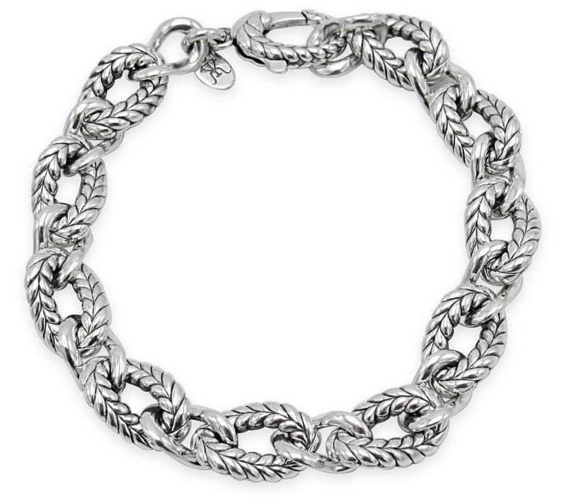 Tiffany Kay Stu dio Sterling Si lver Herringbon e Link Bracelet — View 2