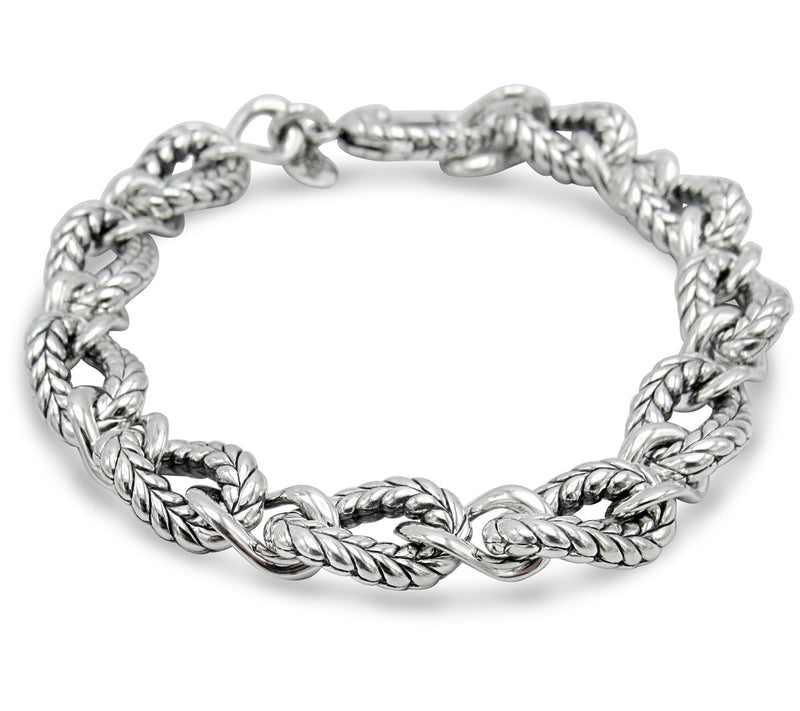 Tiffany Kay Stu dio Sterling Si lver Herringbon e Link Bracelet — Main view