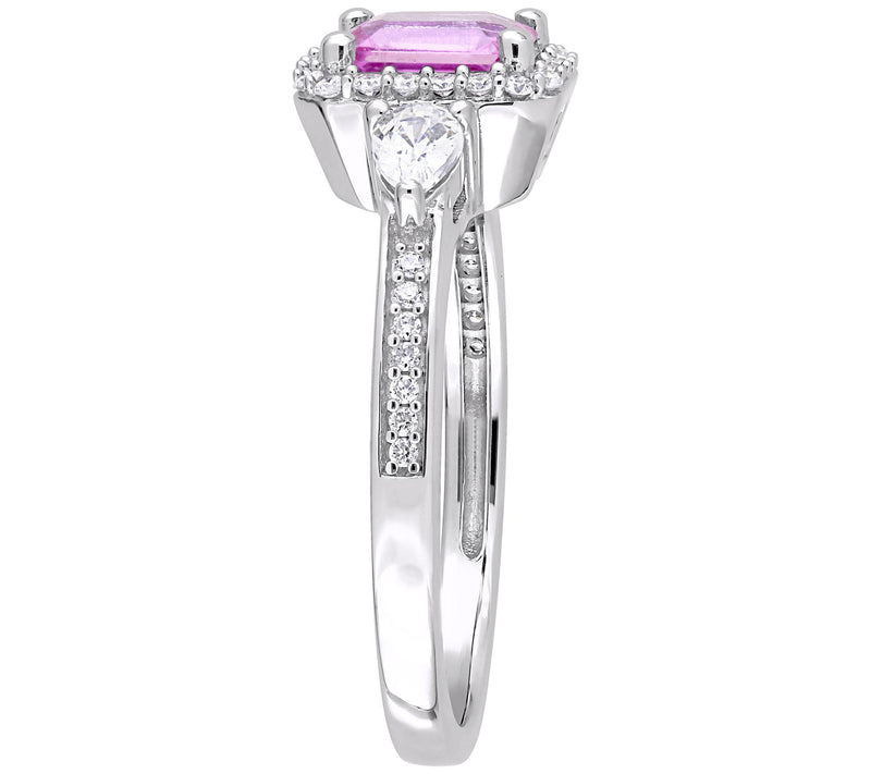 Bellini 14K 0.90 cttw Multi-Gemstone & 0.15 cttw Diamond Ring — View 2