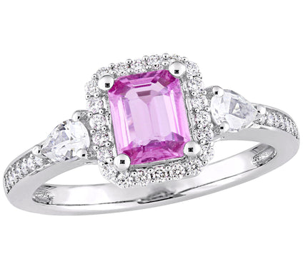 Bellini 14K 0.90 cttw Multi-Gemstone & 0.15 cttw Diamond Ring
