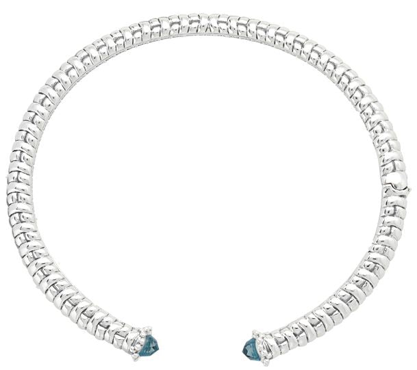 Tiffany Kay Studio Elite Blue Topaz Hinged Cuff — View 3