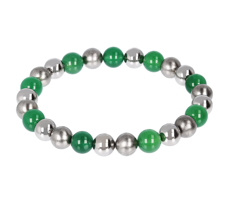 Steel by Design Gemstone Bead Stretch Bracelet — View 9