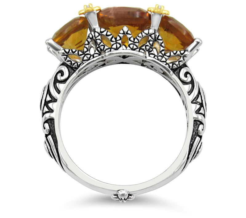 Barbara Bixby Sterling Silver & 18K Multi-Gemstone Ring — View 2
