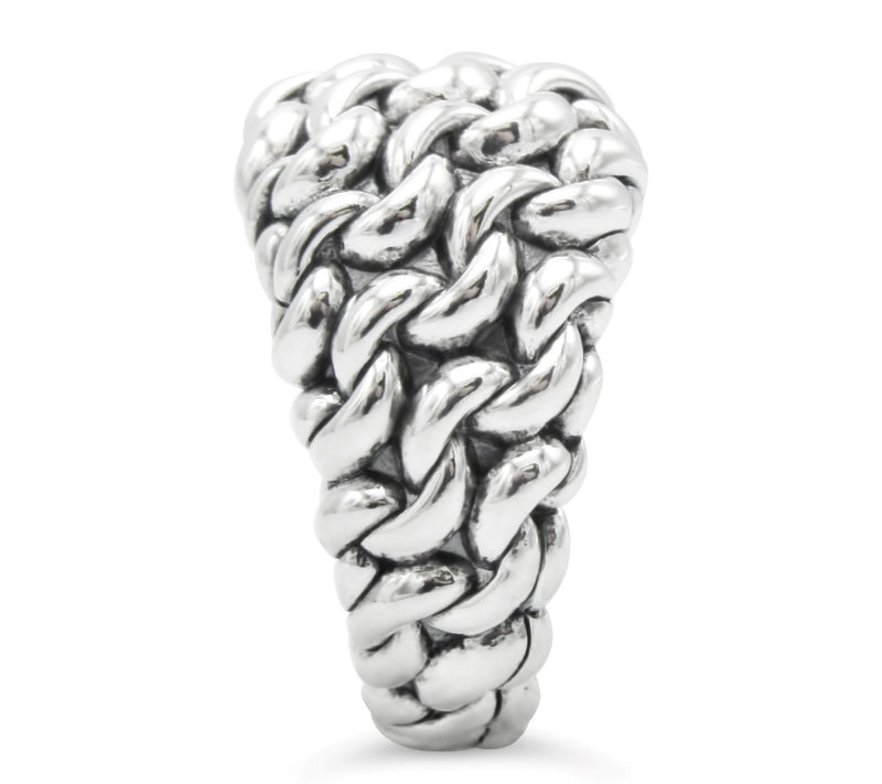 Tiffany Kay Studio Sterling Purl Knit Ring — View 3
