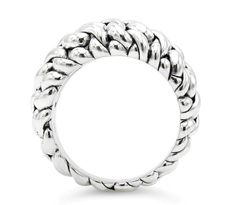 Tiffany Kay Studio Sterling Purl Knit Ring — View 2