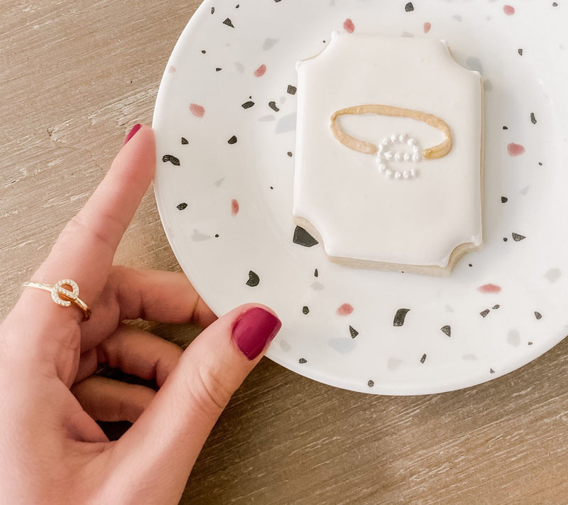 Diamonique Pave Initial Ring, 14K Gold Clad — View 59