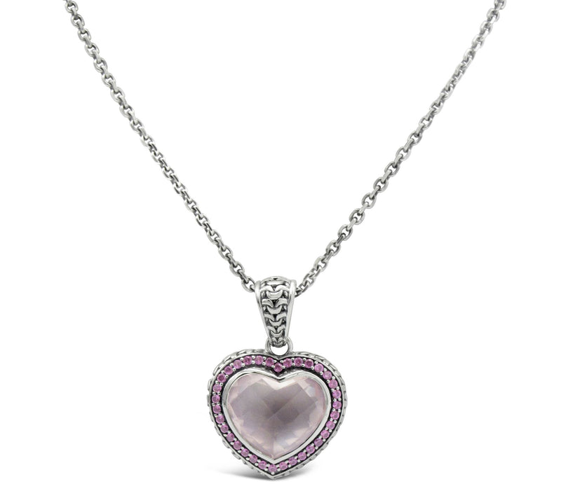 Tiffany Kay Studio Sterling Gemstone Heart Pendant w/ Chain — Main view