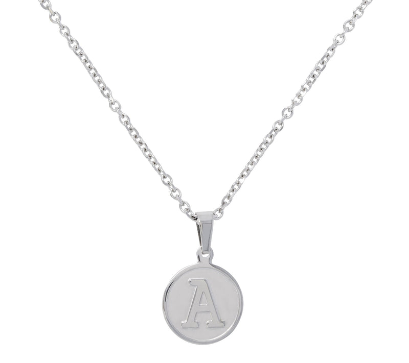 Steel By Design Initial Pendant w/ Chain — View 3