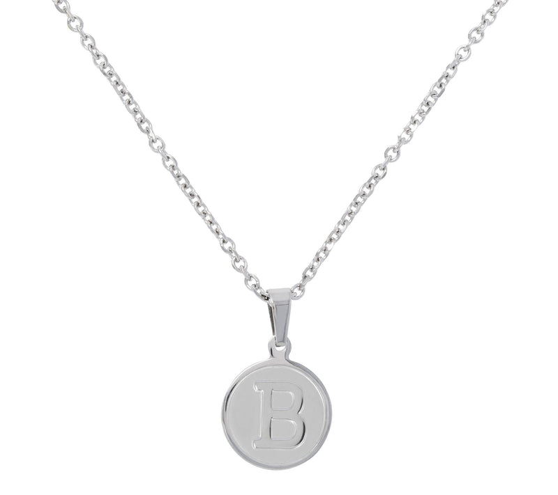 Steel By Design Initial Pendant w/ Chain — View 5