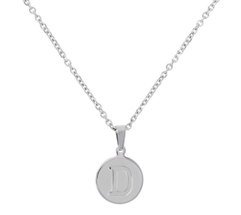 Steel By Design Initial Pendant w/ Chain — View 9