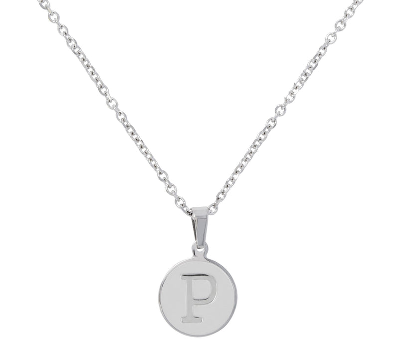 Steel By Design Initial Pendant w/ Chain — View 33