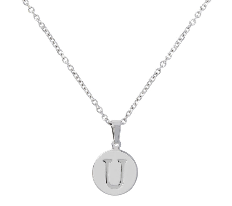 Steel By Design Initial Pendant w/ Chain — View 43