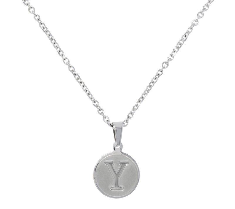 Steel By Design Initial Pendant w/ Chain — View 51