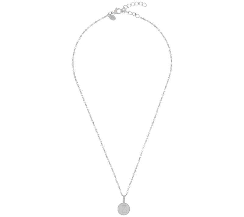 Steel By Design Initial Pendant w/ Chain — View 54