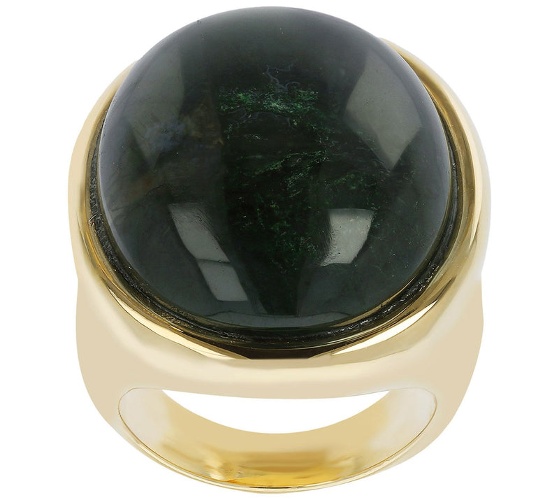Gem Gossip Oval Gemstone Ring, 10K Gold — View 5