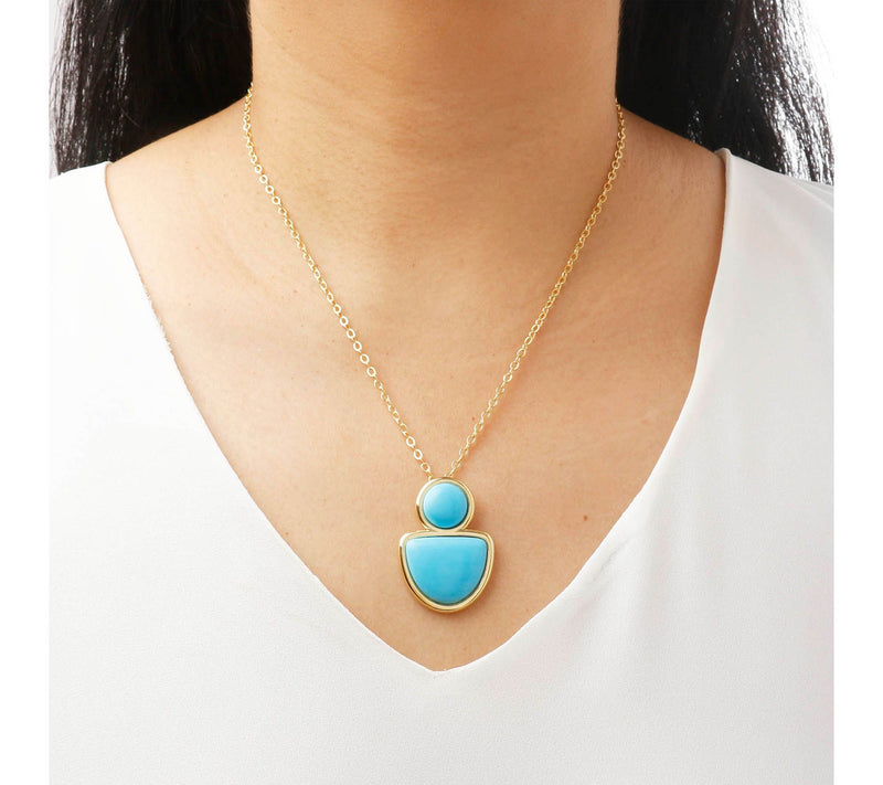 Gem Gossip Gemstone Pendant with Chain, 10K Gold — View 10