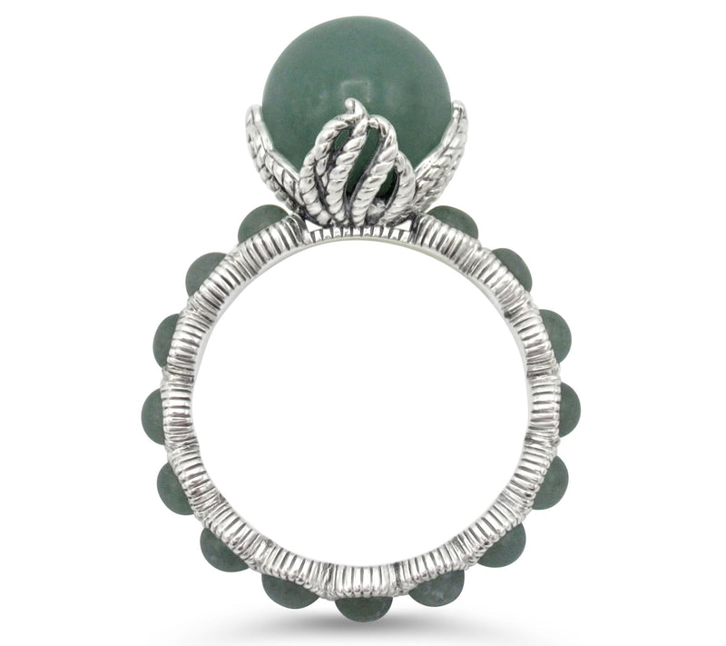 Tiffany Kay Studio Sterling Silver Aventurine Bead Ring — View 2