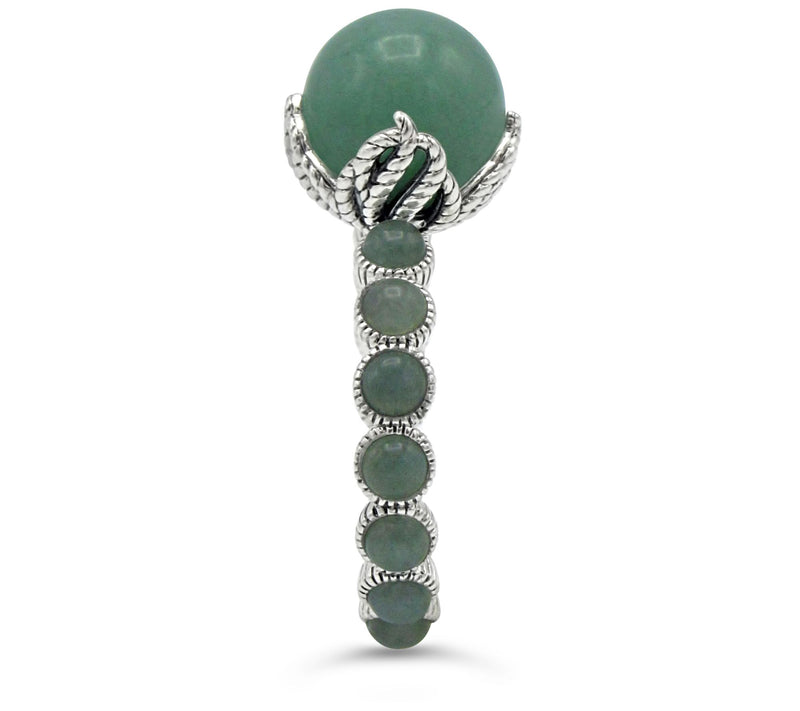 Tiffany Kay Studio Sterling Silver Aventurine Bead Ring — View 3