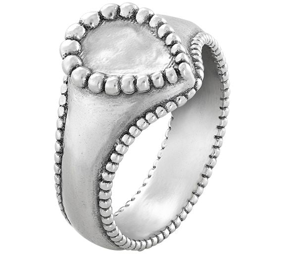 Or Paz Sterling Silver Personalized Initial Teardrop Ring — View 54