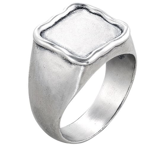 Or Paz Sterling Silver Personalized Initial Signet Ring — View 54
