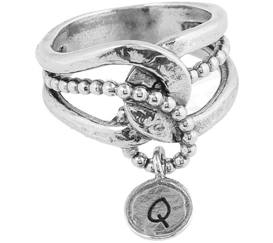 Or Paz Sterling Silver Personalized Initial Ring — View 37