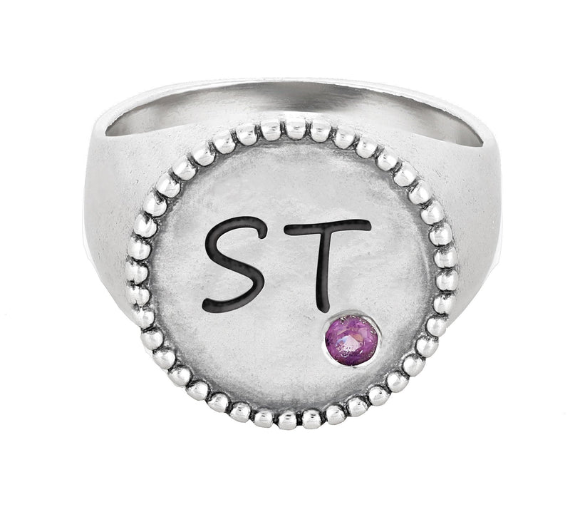 Or Paz Sterling Silver Personalized Gemstone Ring — View 26