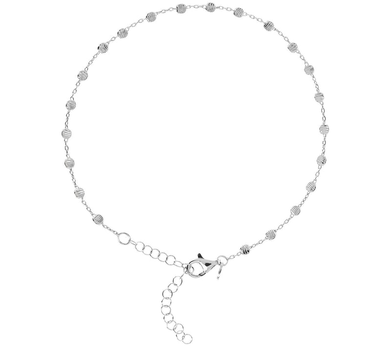 Veronese 18K Gold-Clad Bead Ankle Bracelet — View 5
