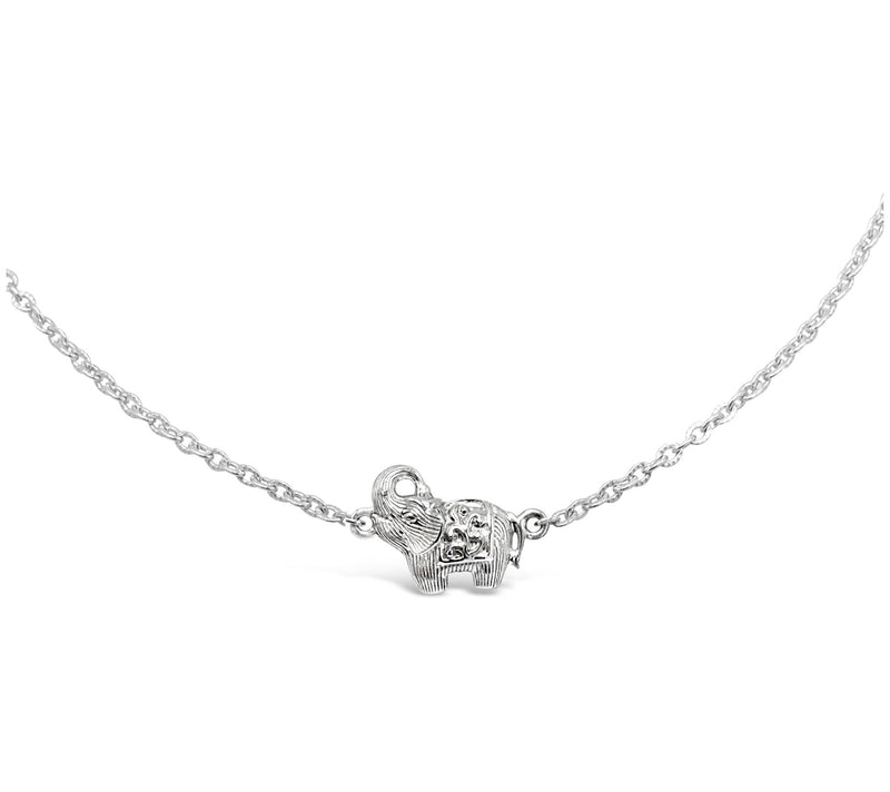 Ariva Sterling Silver Elephant Ankle Bracelet — Main view