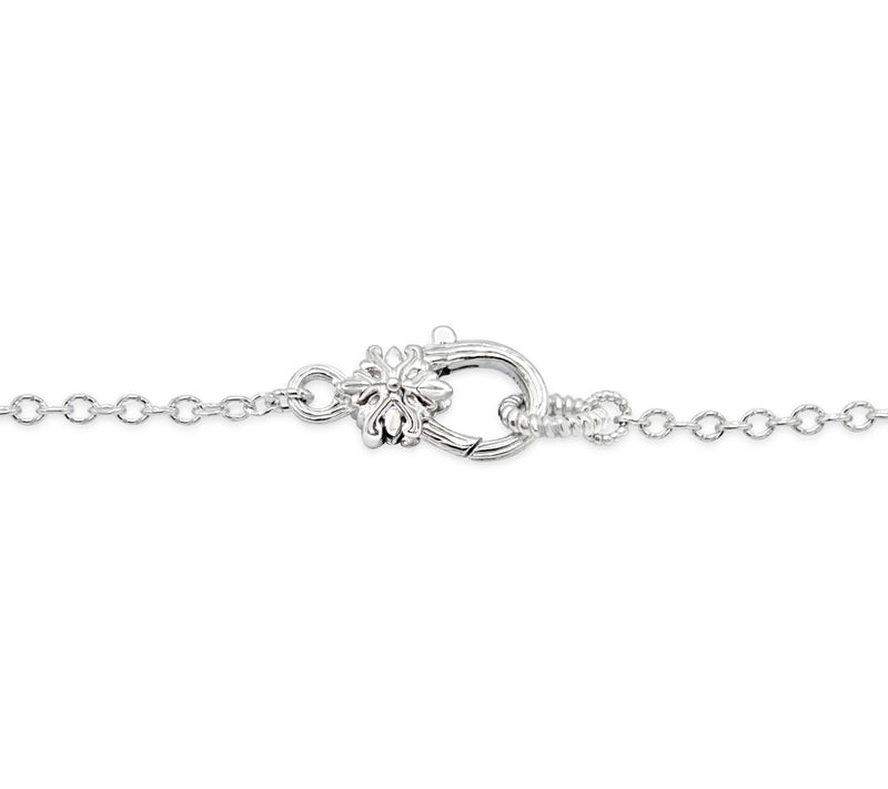 Ariva Sterling Silver Elephant Ankle Bracelet — View 3
