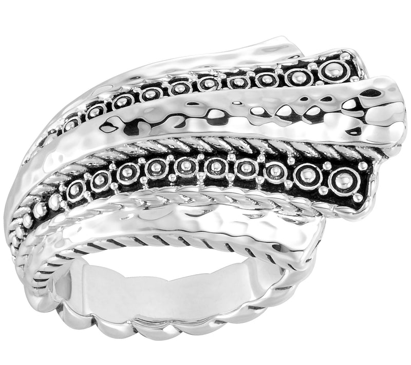 JAI Sterling Silver Kalahari Hammered Ring — Main view