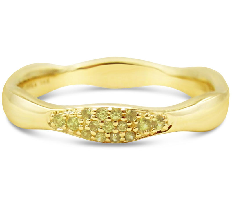 Affnity Gems 14K Gold 0.10 cttw Sapphire Ring — View 7