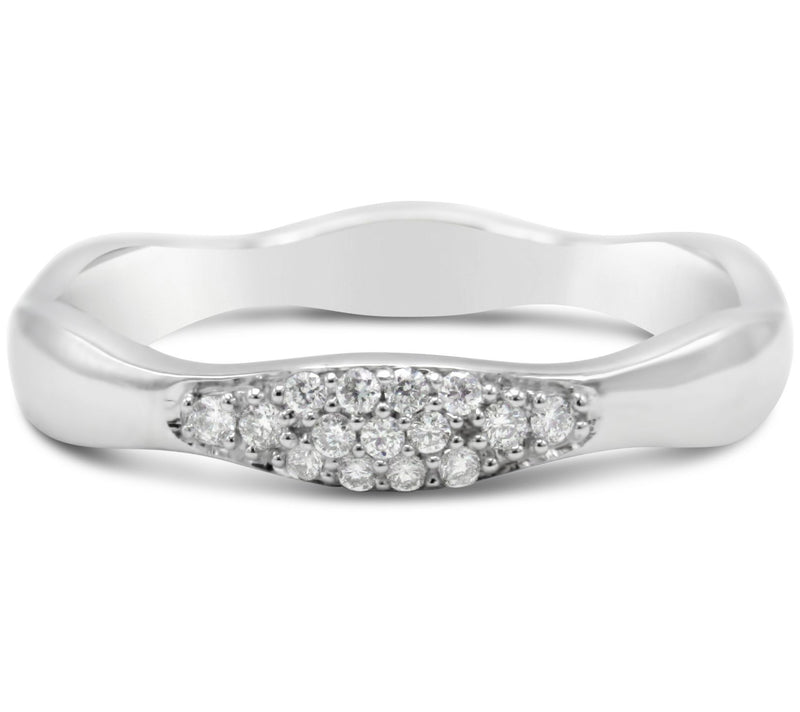 Affinity Diamonds 14K Gold 0.10 cttw Diamond Ring — View 3