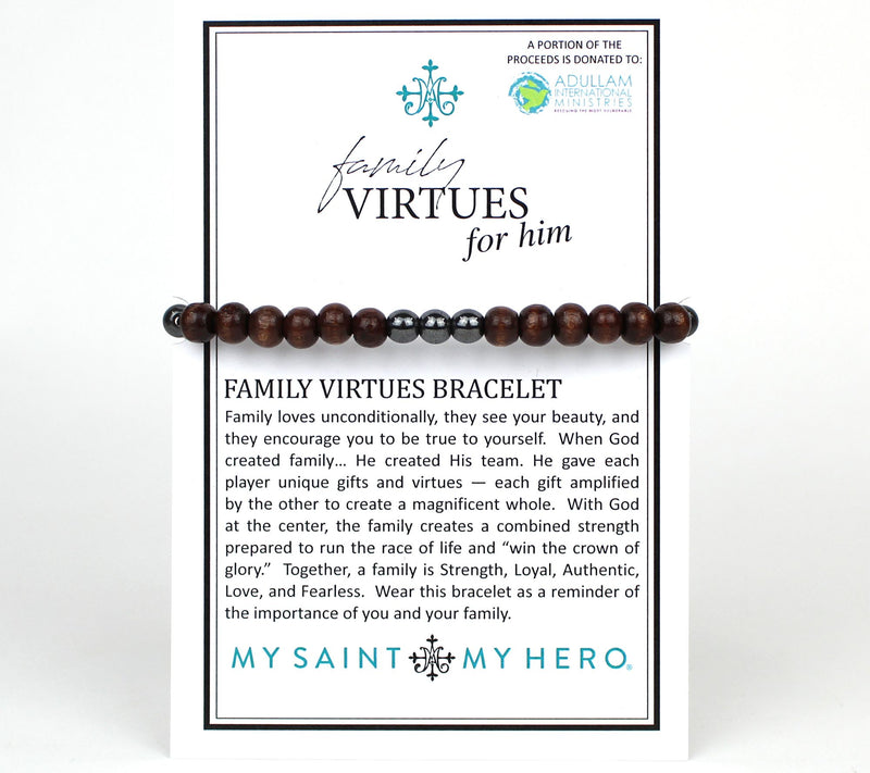 My Saint My Hero x Madison Men's Family VirtuesBracelet — View 7