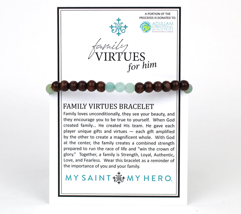 My Saint My Hero x Madison Men's Family VirtuesBracelet — View 6