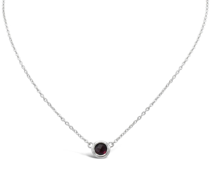 Ariva Sterling Silver 1.00 cttw Rhodolite Necklace — Main view