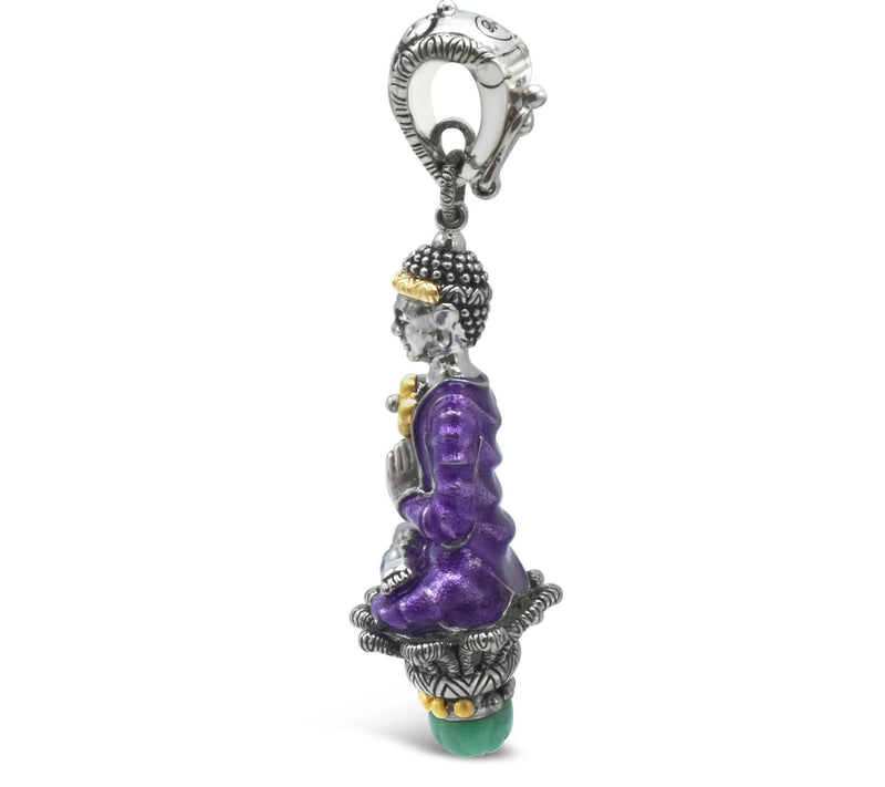 Barbara Bixby Sterling & 18K Buddha Lotus Enhancer — View 2
