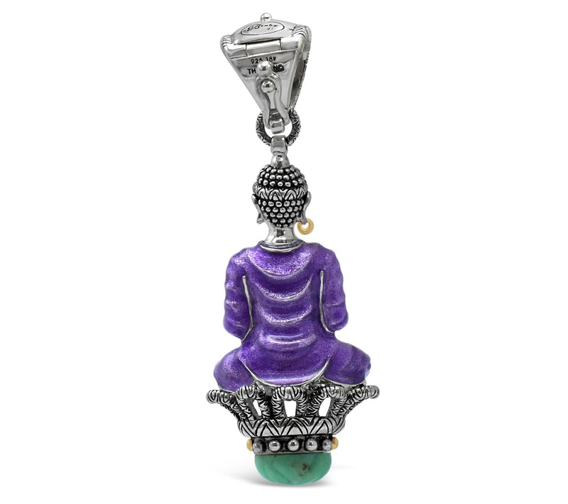 Barbara Bixby Sterling & 18K Buddha Lotus Enhancer — View 4